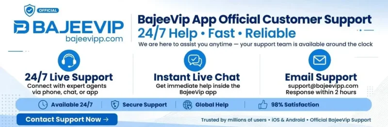 Welcome to BajeeVIP App Official Customer Support